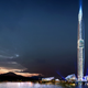 Illustration for article titled A 1,476-foot tower equipped with its very own cloaking device